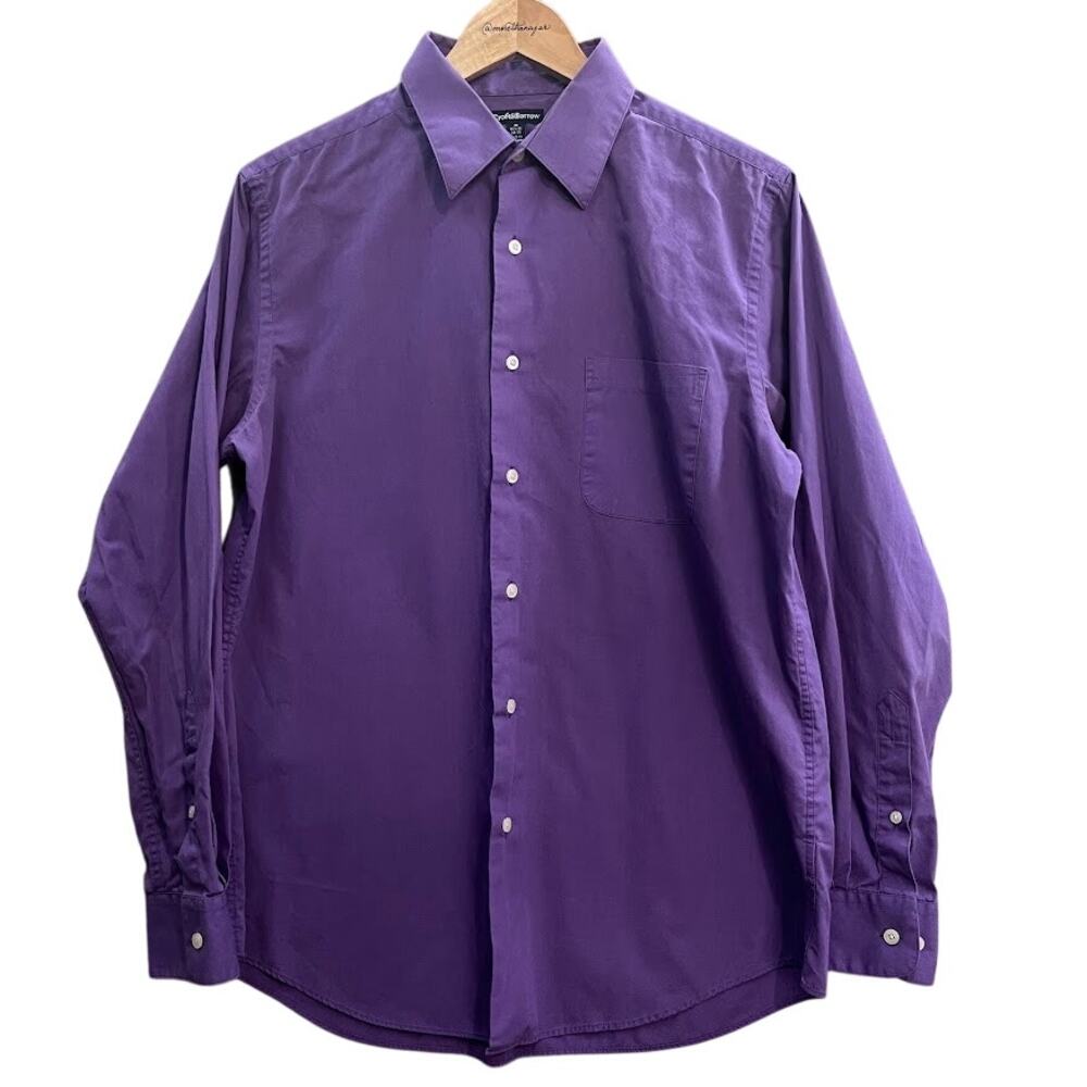 Croft & Barrow Men’s Purple Long Sleeve Dress Shirt Size Medium